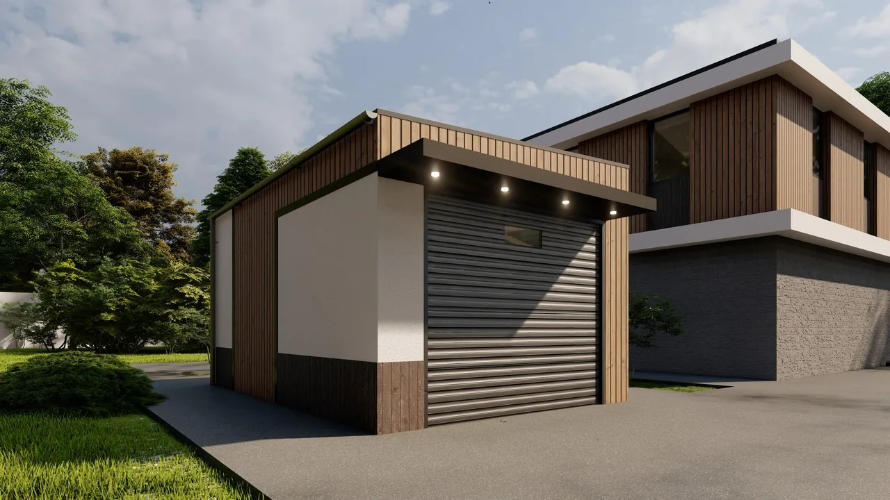 Garages and utility blocks